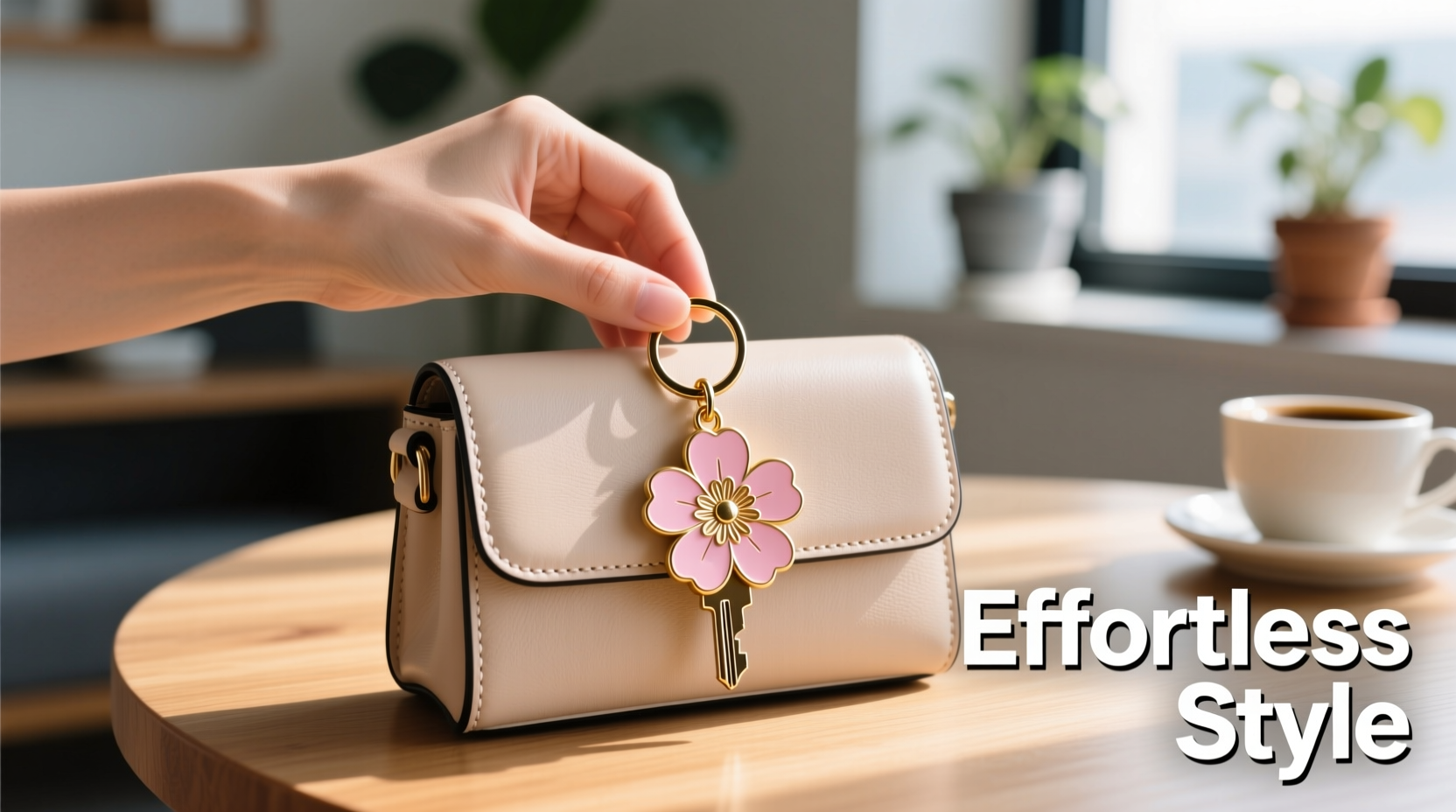 effortless steps to securely attach a flower keychain to your purse for stylish accessorizing