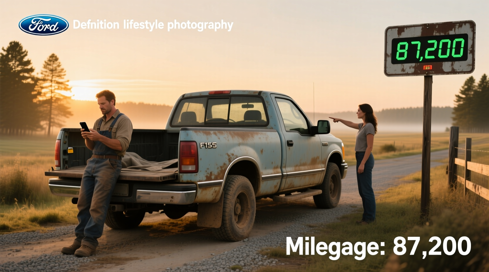 Used Ford F-150 pickup trucks lined up for sale