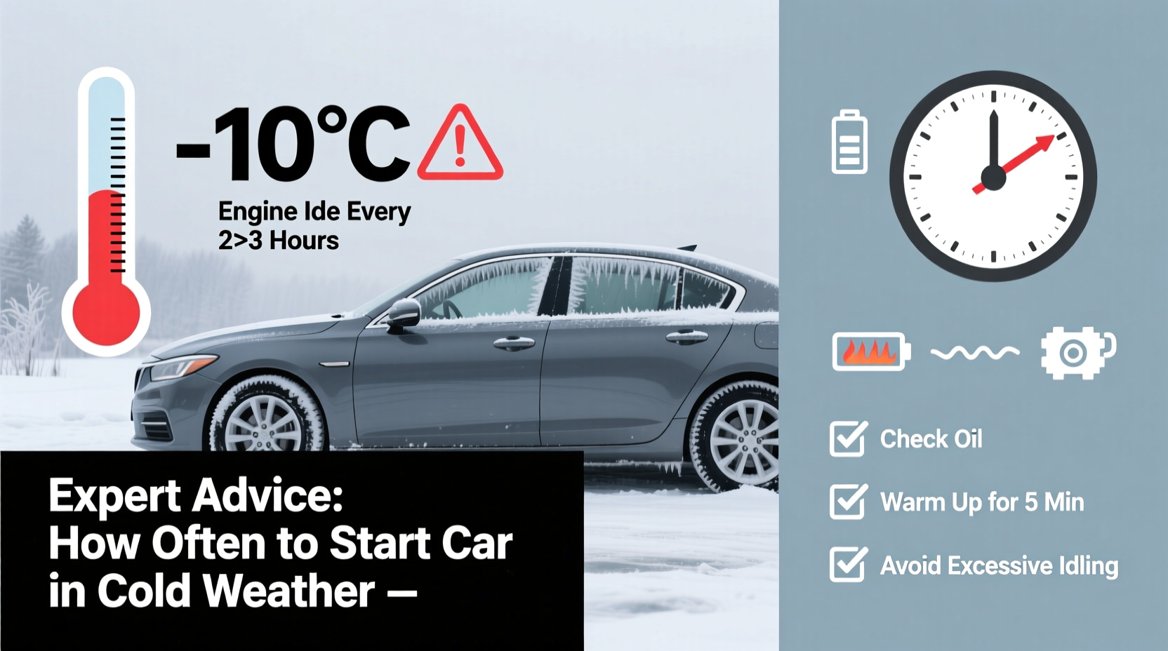 how often should i start my car in cold weather