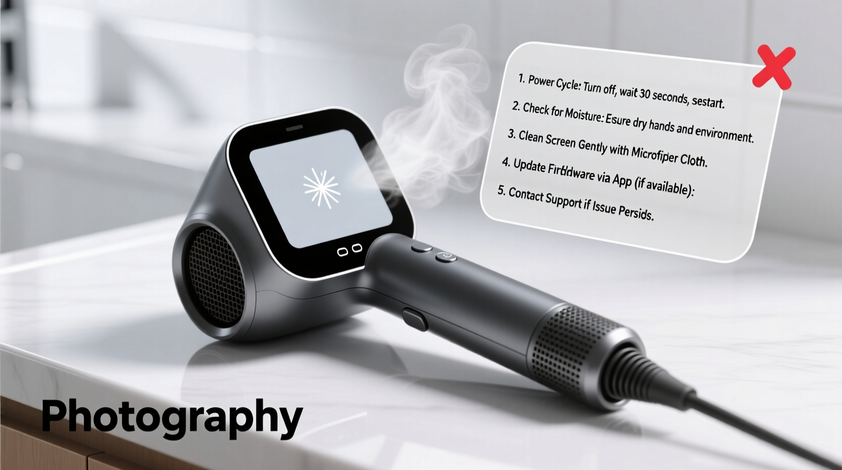 effective troubleshooting tips for a unresponsive touch screen hair dryer