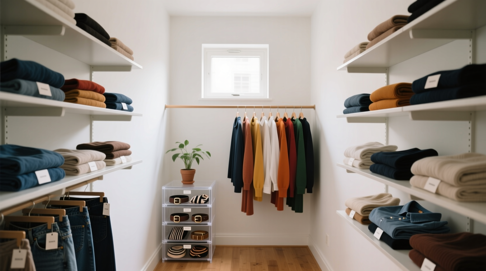 how to organize a lot of clothing in very little closet