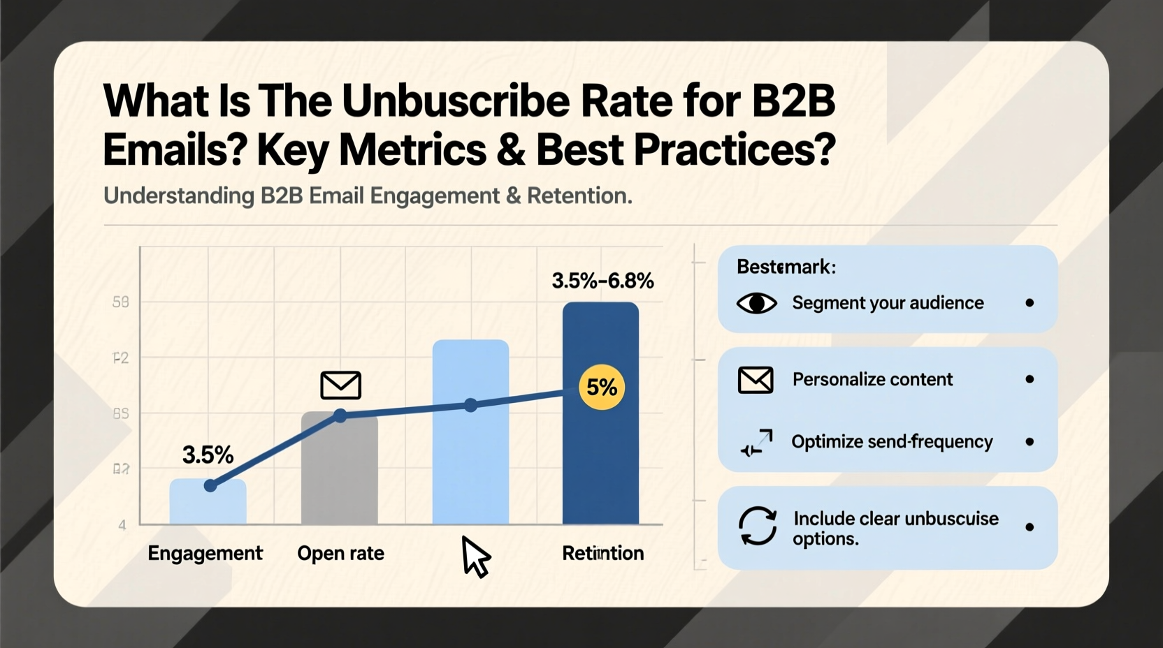 what is the unsubscribe rate for b2b emails