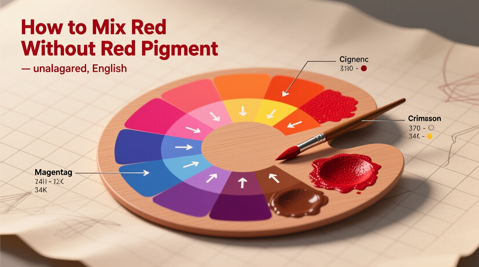 creative color mixing how to achieve red shades without using red pigment