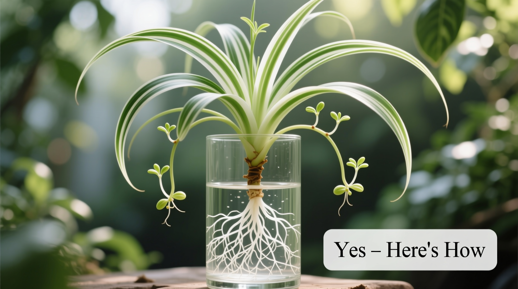 can spider plants live in water