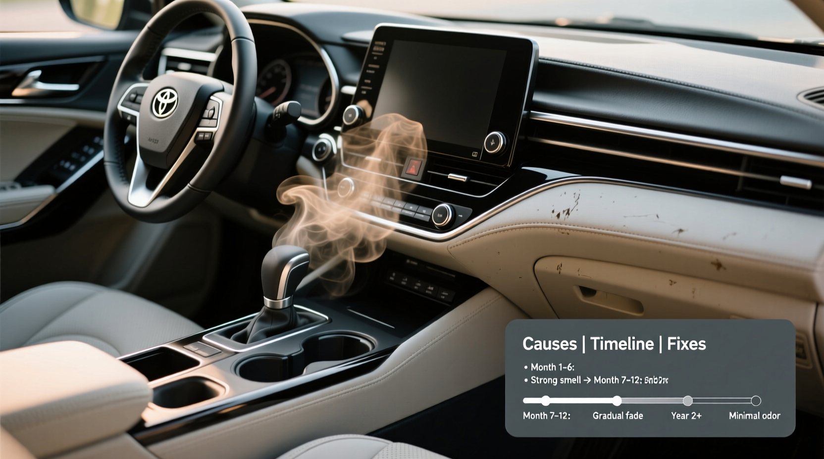 camry 2023 interior plastic smell