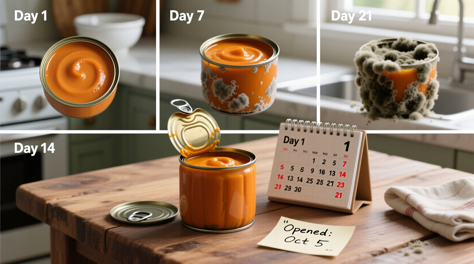 how long canned pumpkin lasts after opening