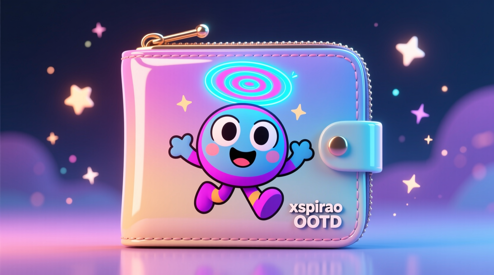 cartoon wallet ootd xspirao
