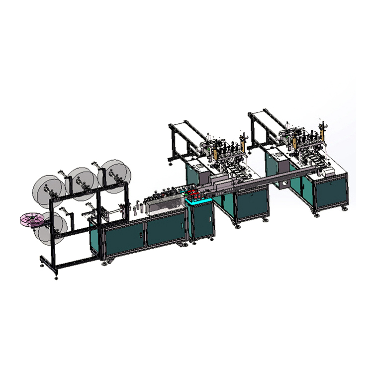 Factory Big sale 2023 2021 full automate non woven face mask machine with ear loop mask making machine 3 ply Spot goods in stock