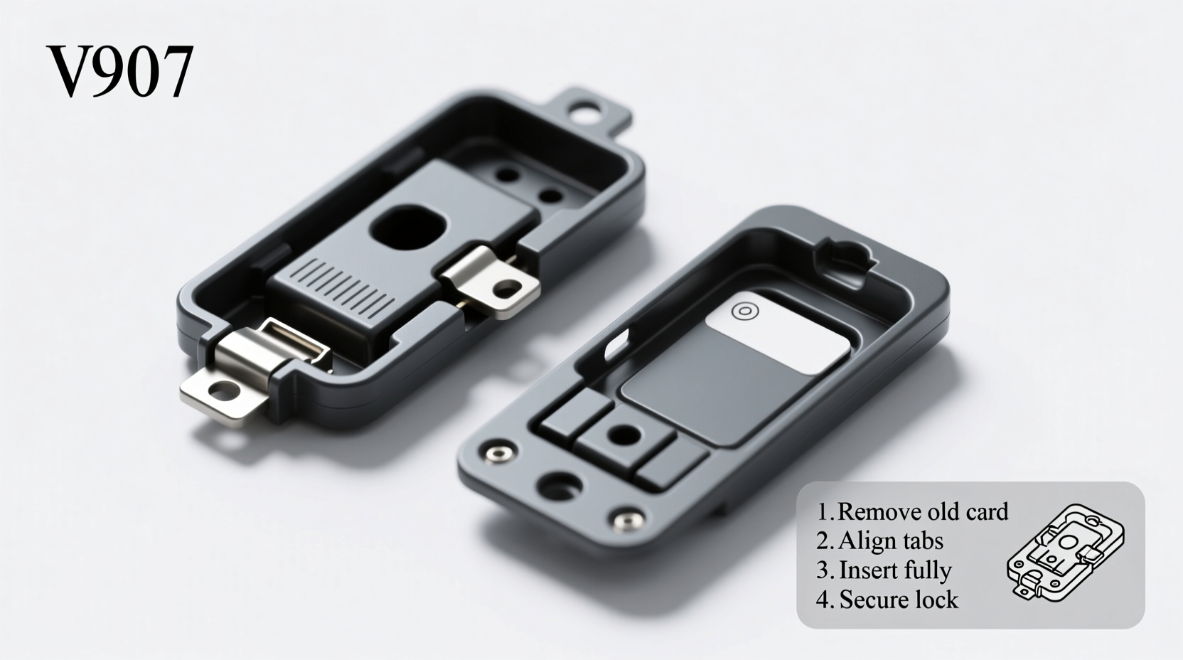 w907 door cards replacement