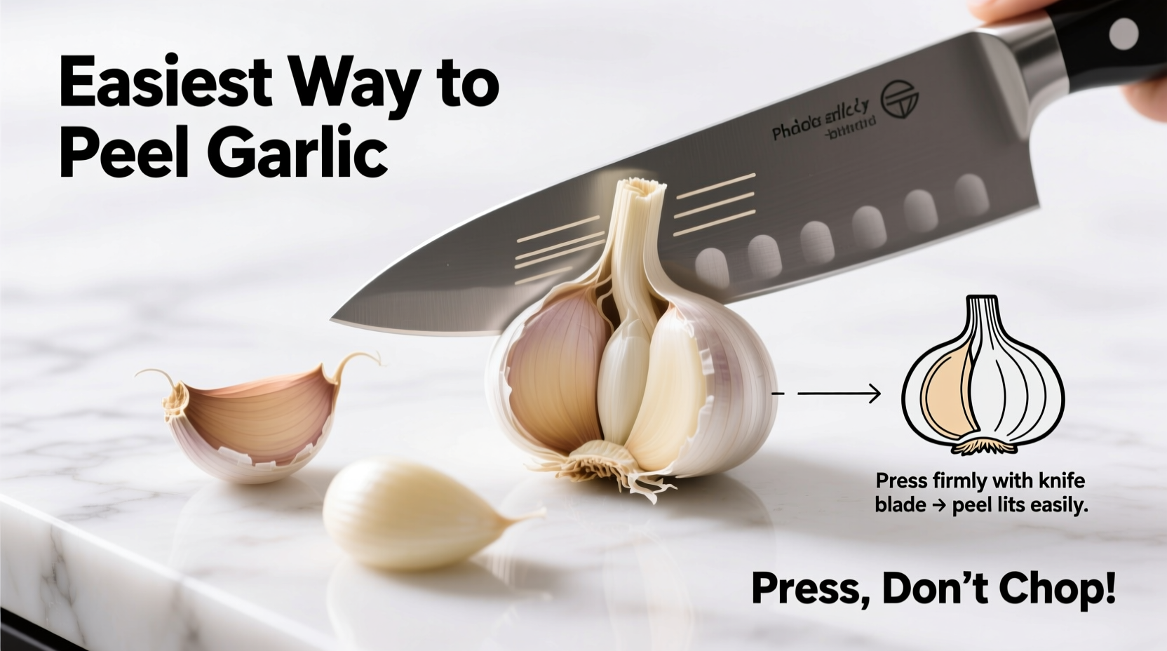 Easiest Way to Peel Garlic: 15-Second Professional Method