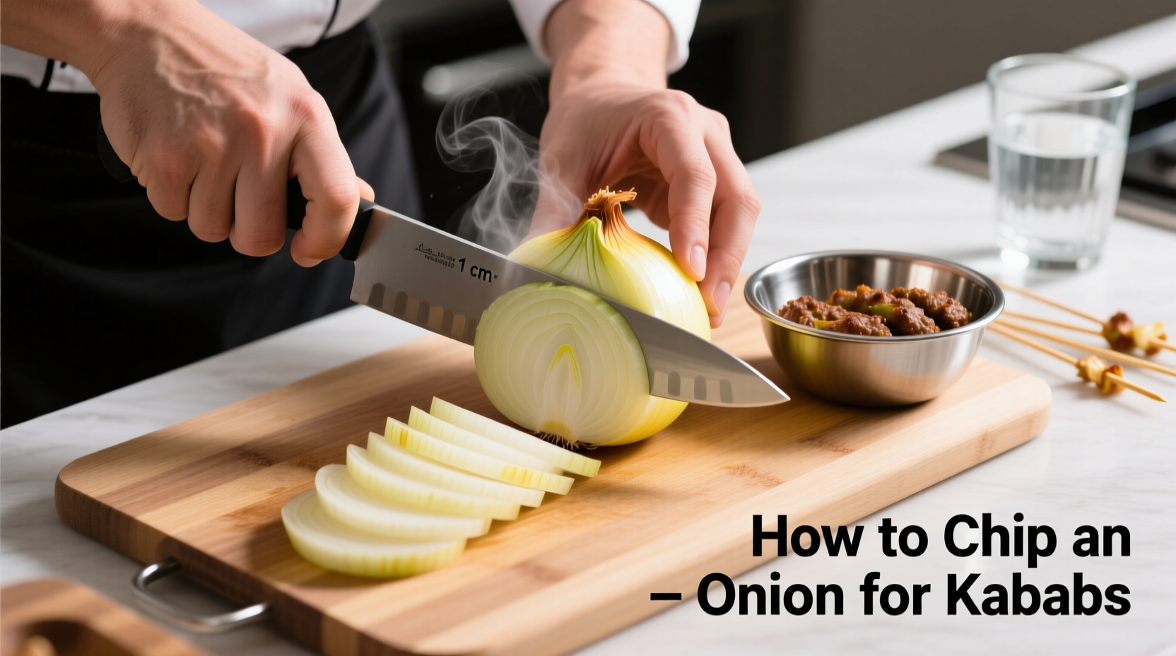 how to chop an onion for kabobs