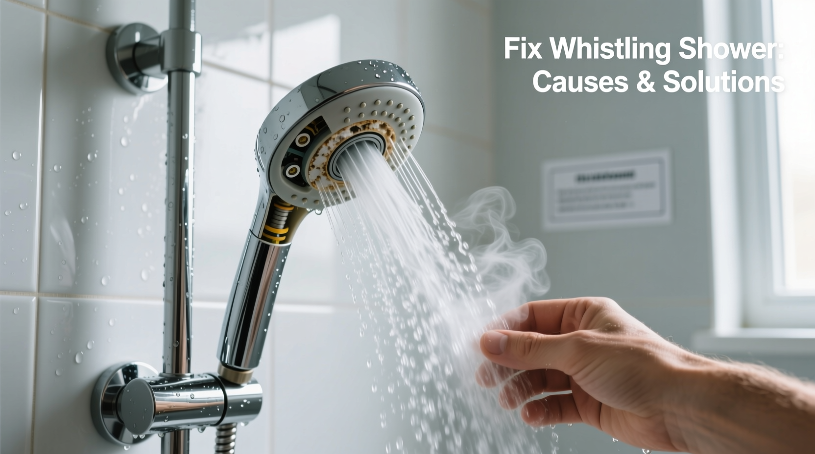shower whistling reasons how to stop the noise