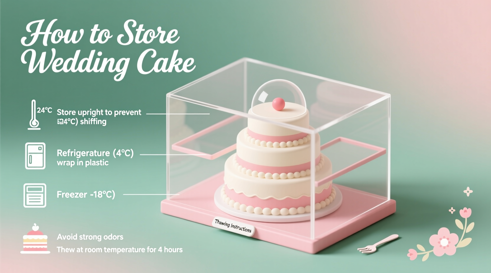 how to store wedding cake