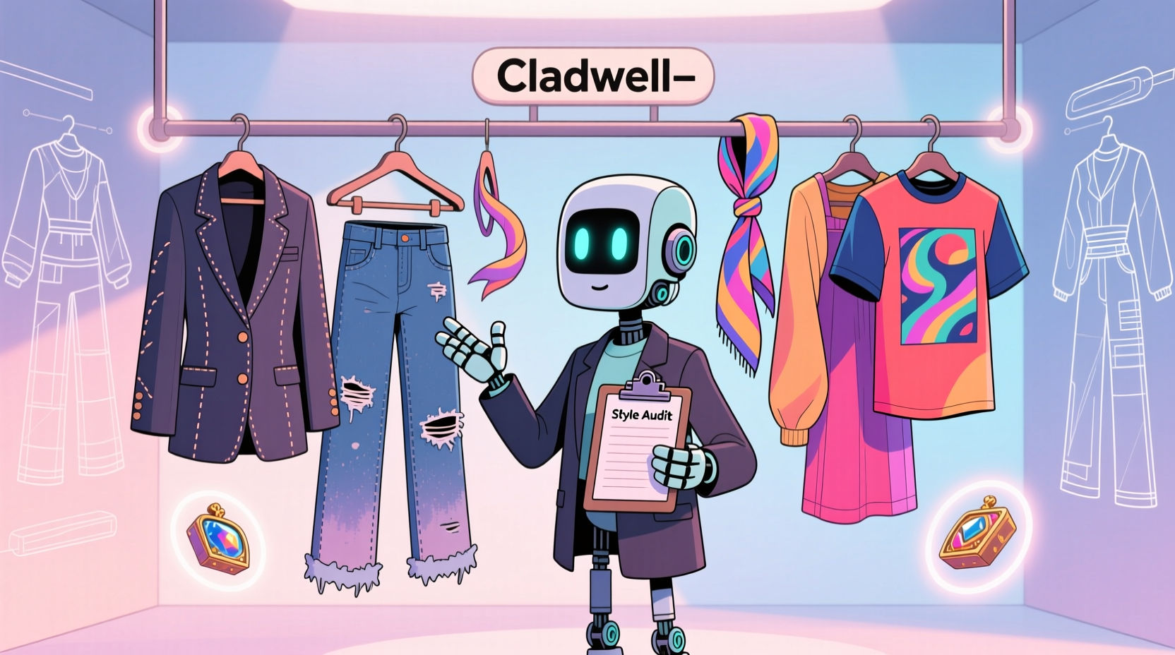 cladwell takes inventory of your wardrobe inspires you