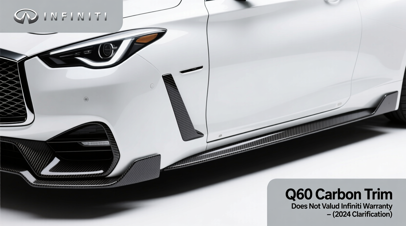 q60 carbon trim warranty impact