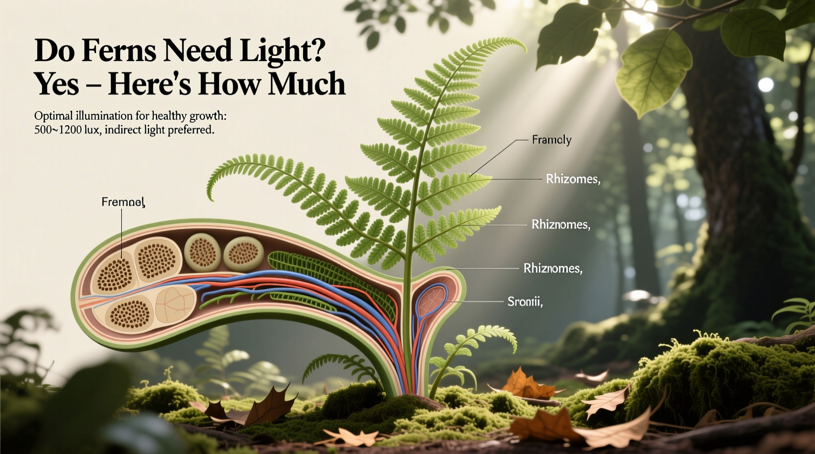 do ferns need light