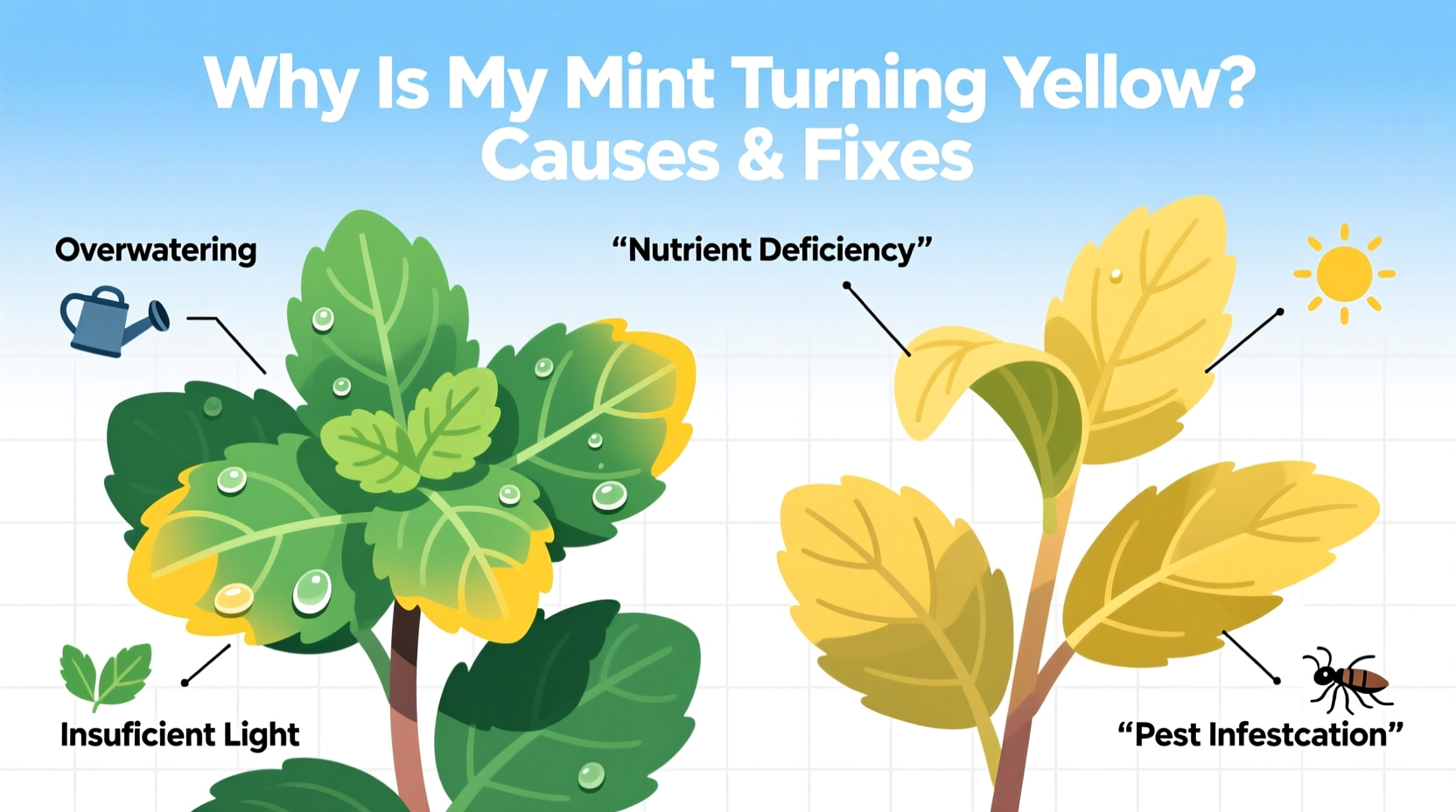 Why Is My Mint Turning Yellow? Causes & Fixes