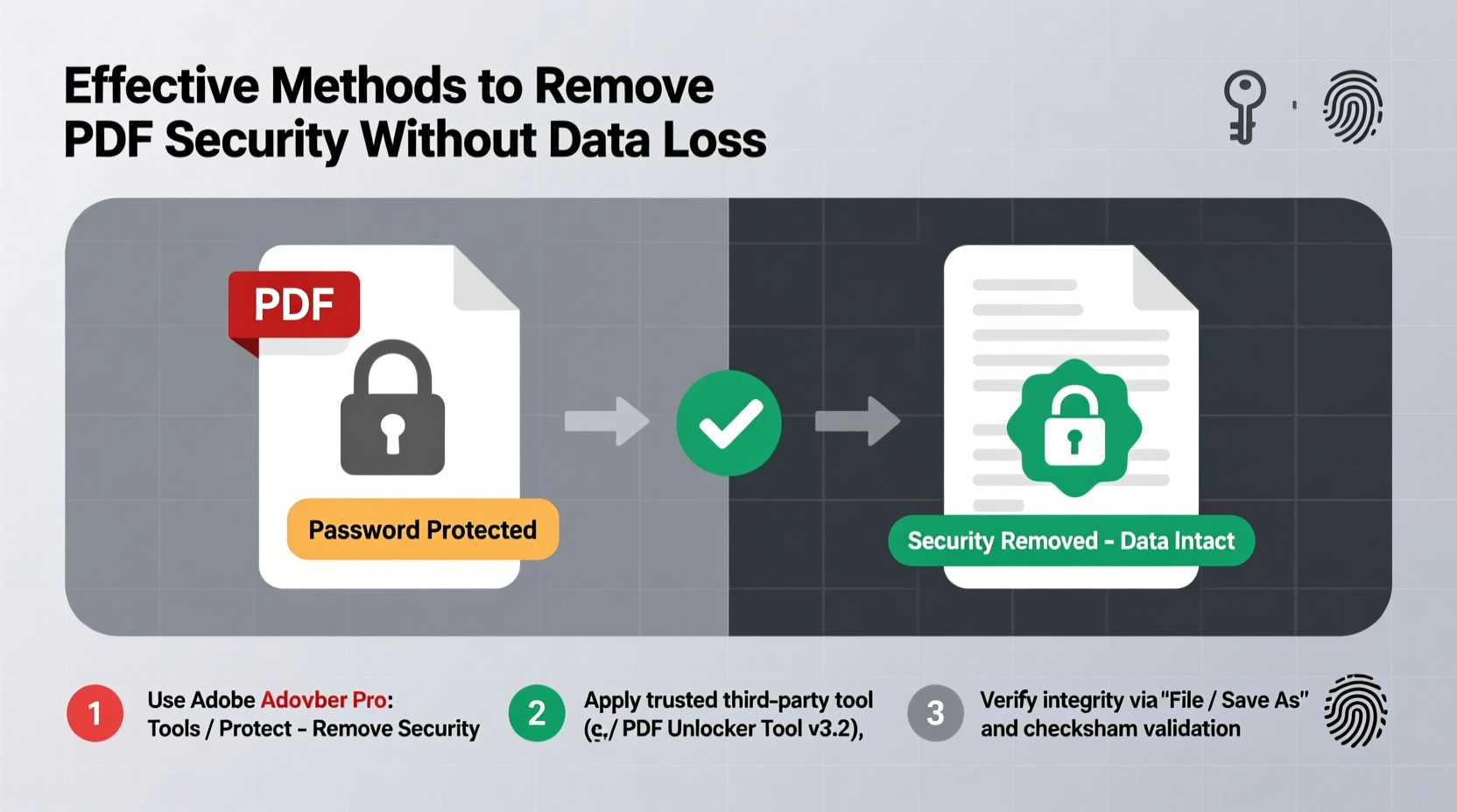 effective methods to remove security from pdfs without losing data
