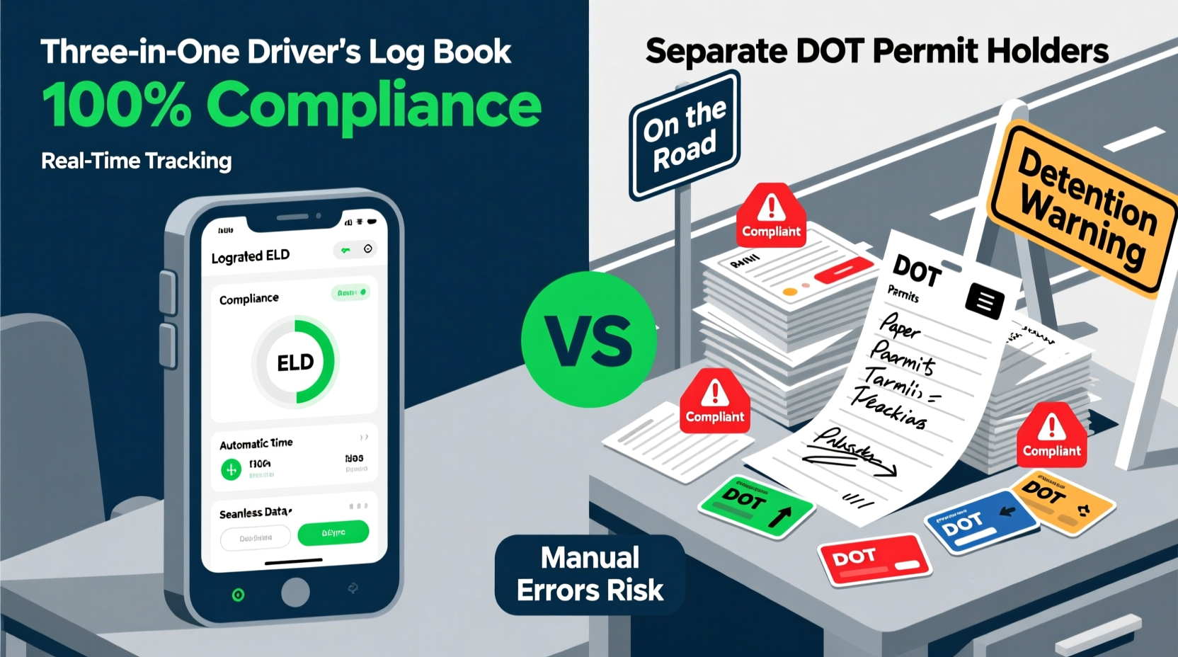 three in one drivers log book vs separate dot permit holders which system keeps you compliant and on the road