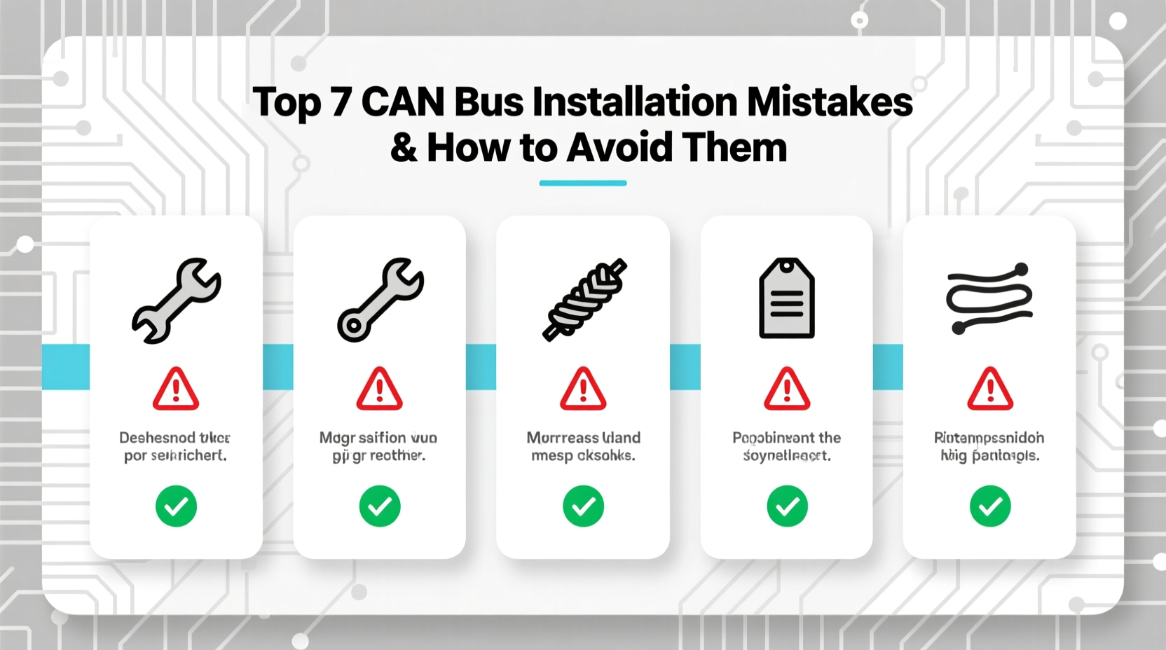can bus installation mistake