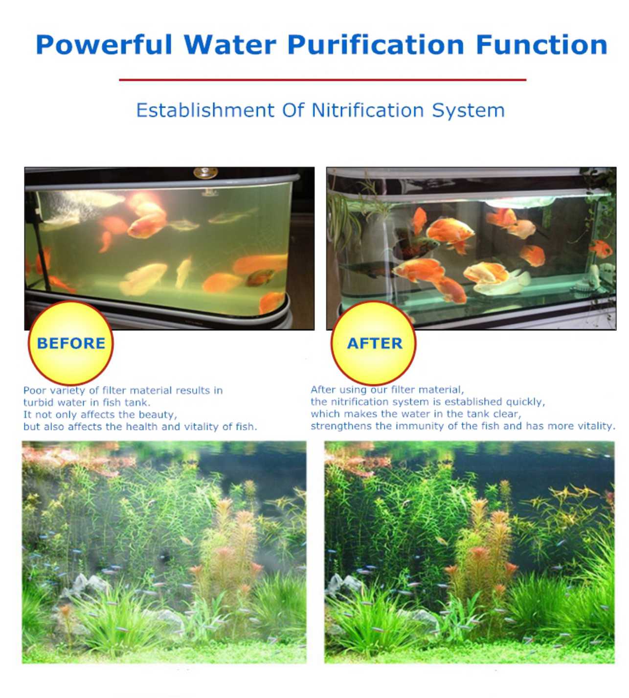 Bio Balls For Aquarium Nano Aquarium Filter Material Activated Carbon Biochemical Ball Stone Filter Material Mixed Filter Medium