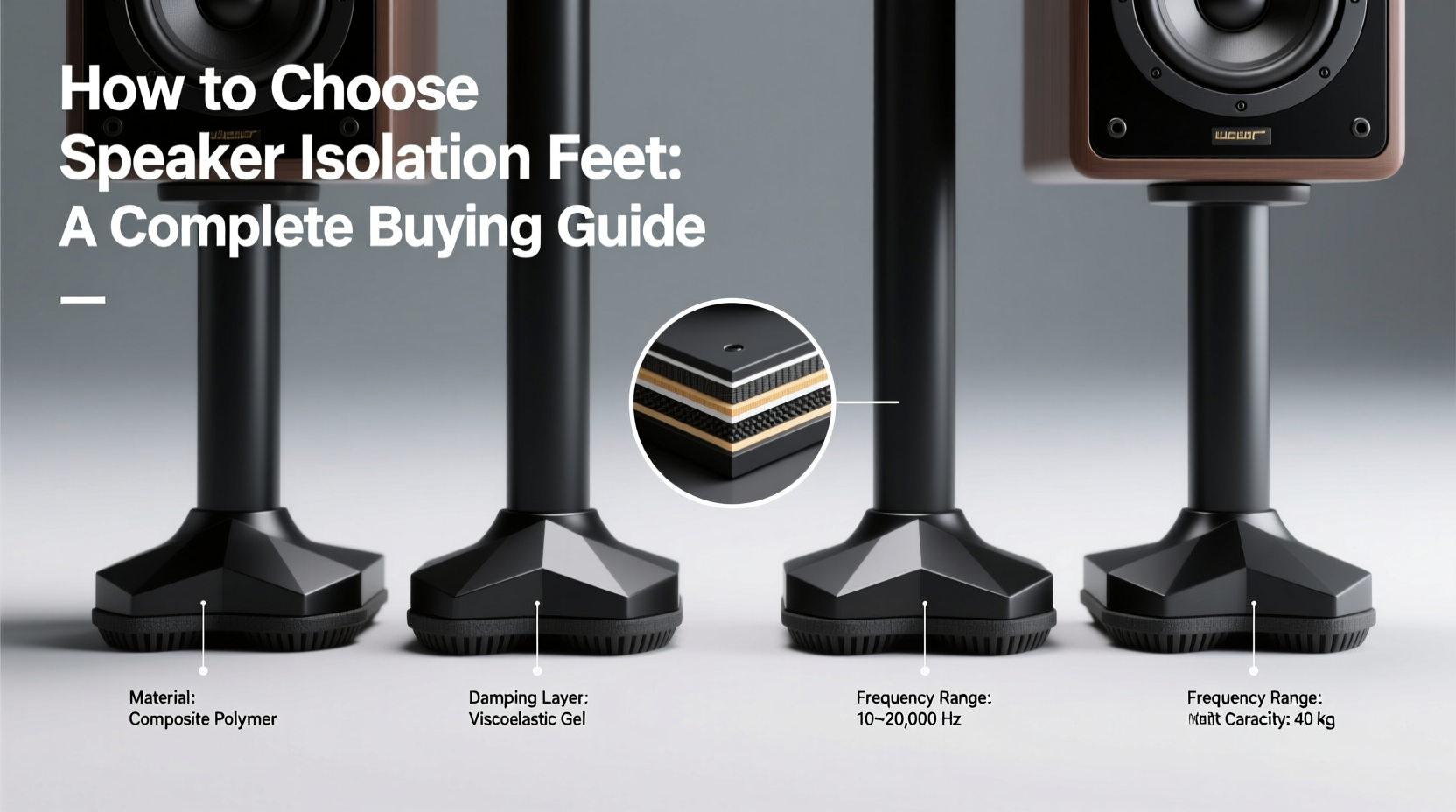 speaker isolation feet