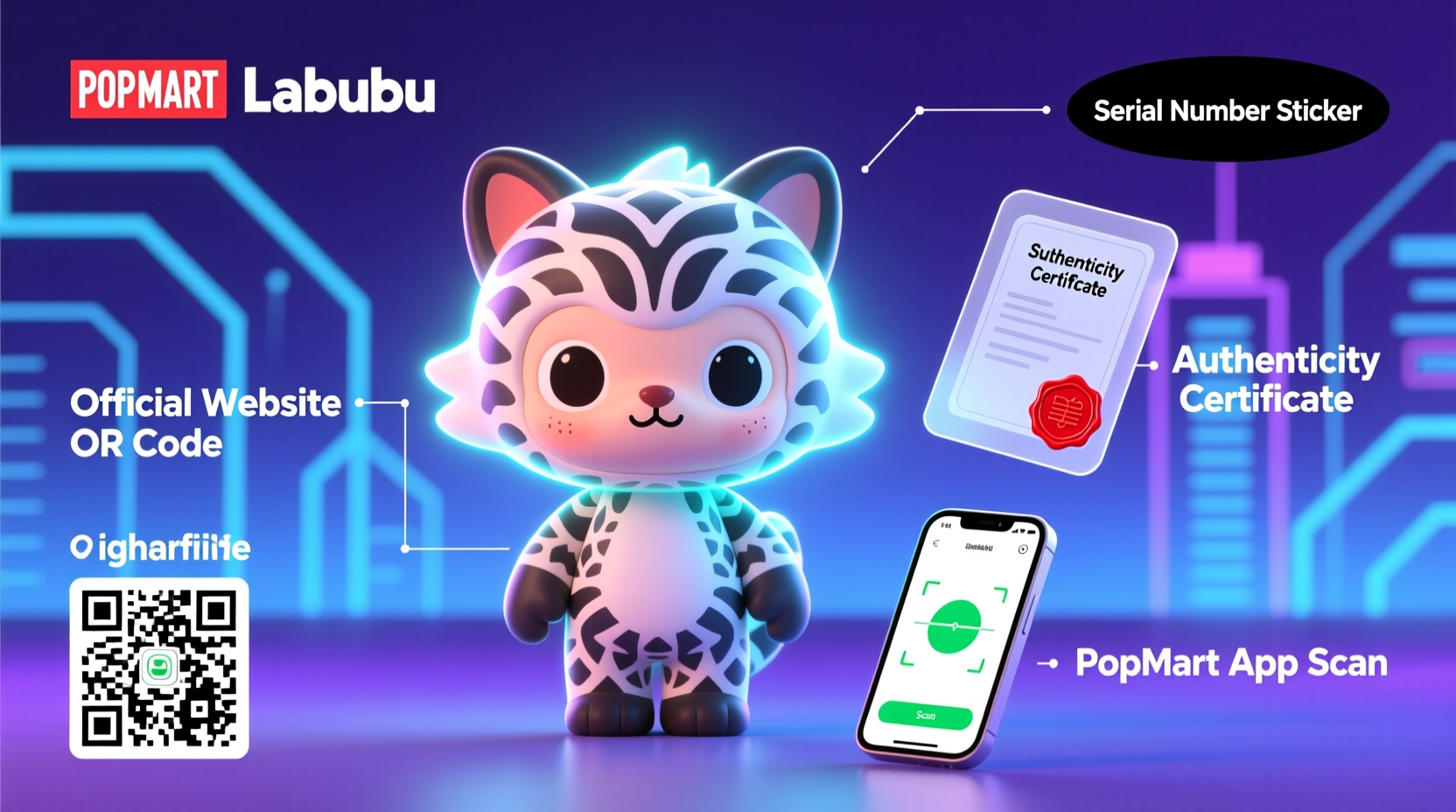 how to verify popmart labubu