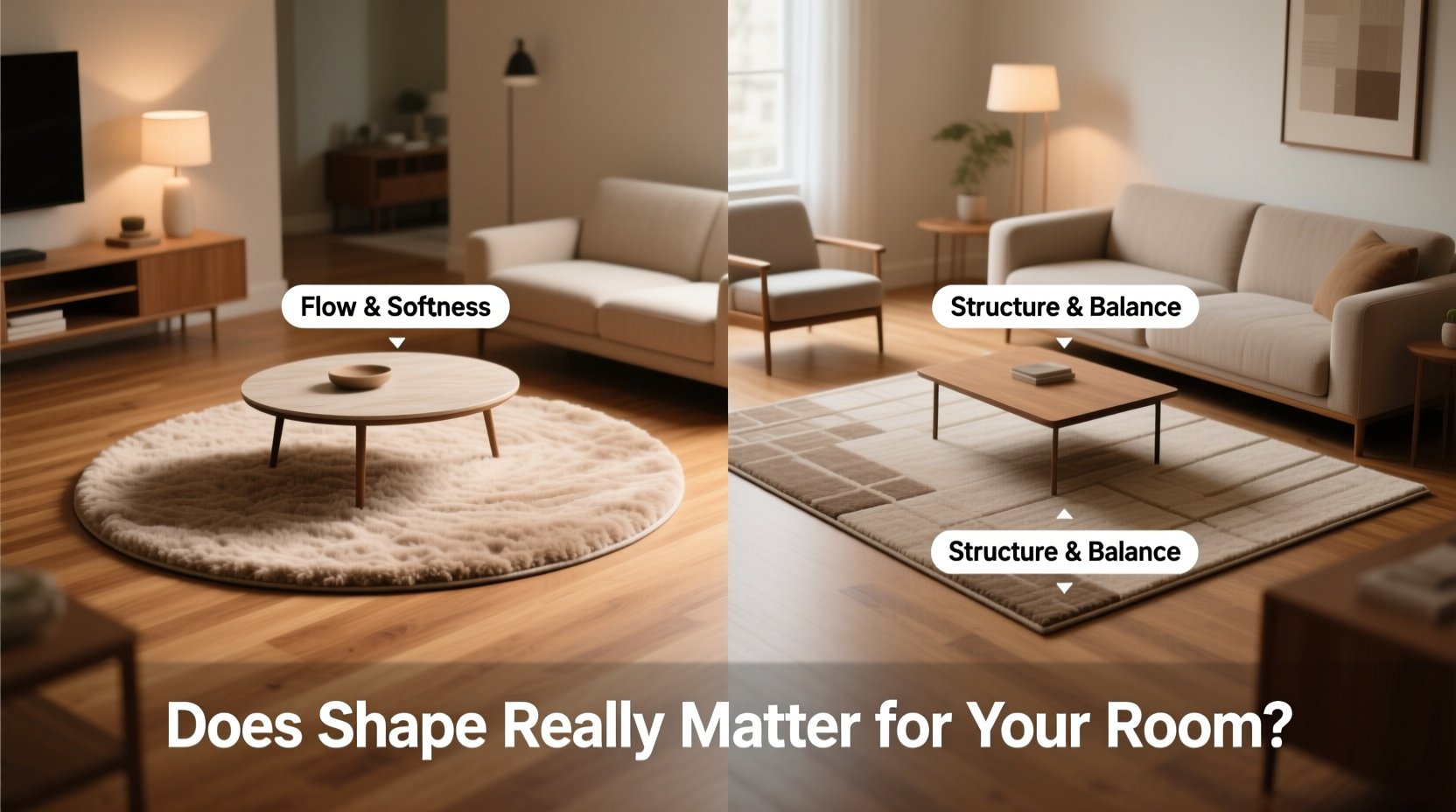 round floor mat vs square rug does shape really matter for your room