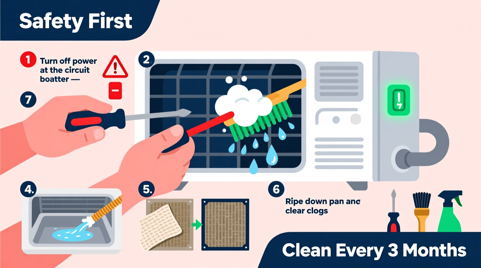 effective step by step guide to safely clean your ac unit for optimal performance