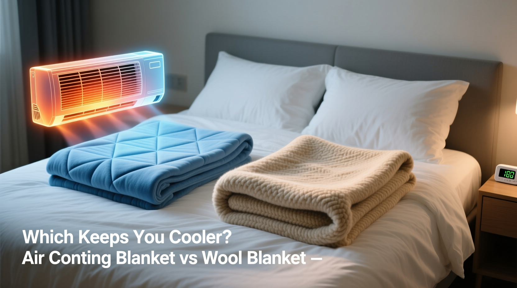 air conditioning blanket vs wool blanket which one actually keeps you cooler at night