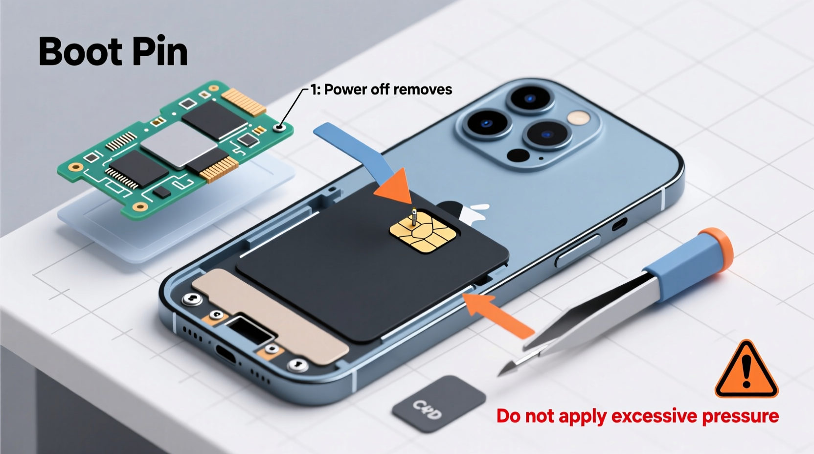 a step by step guide to safely remove the boot pin from your mobile phone