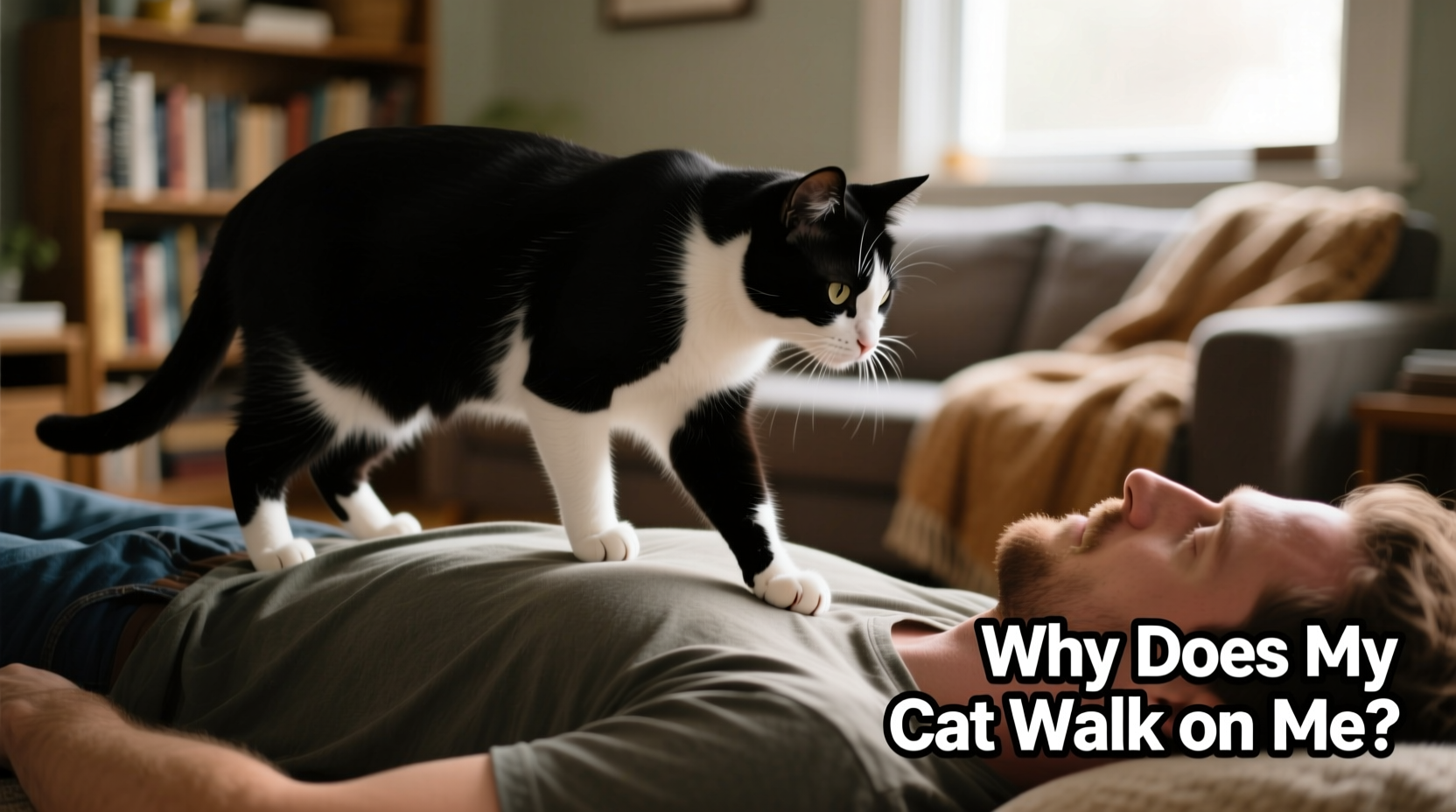 why does my cat walk on me decoding feline behavior