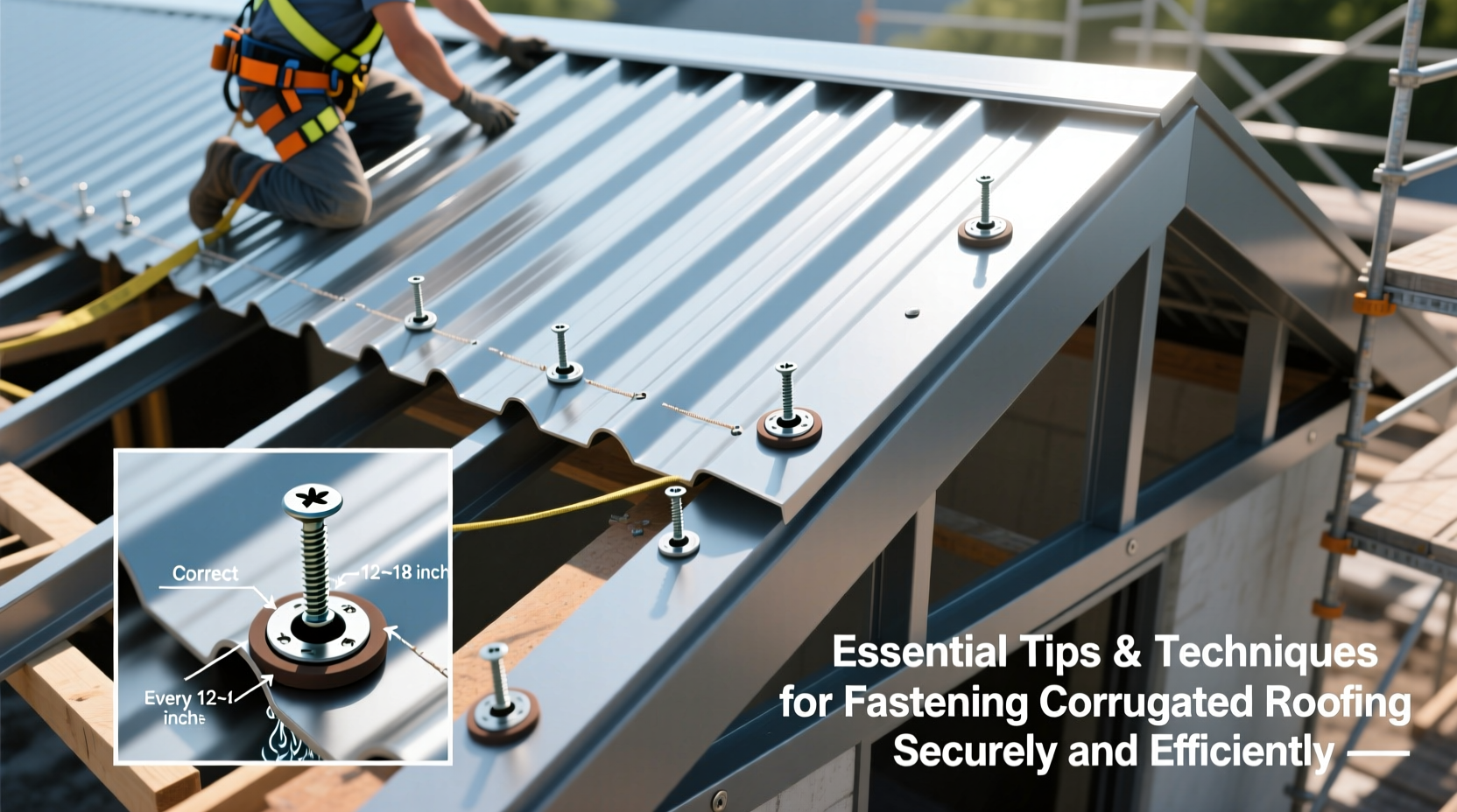 essential tips and techniques for fastening corrugated roofing securely and efficiently
