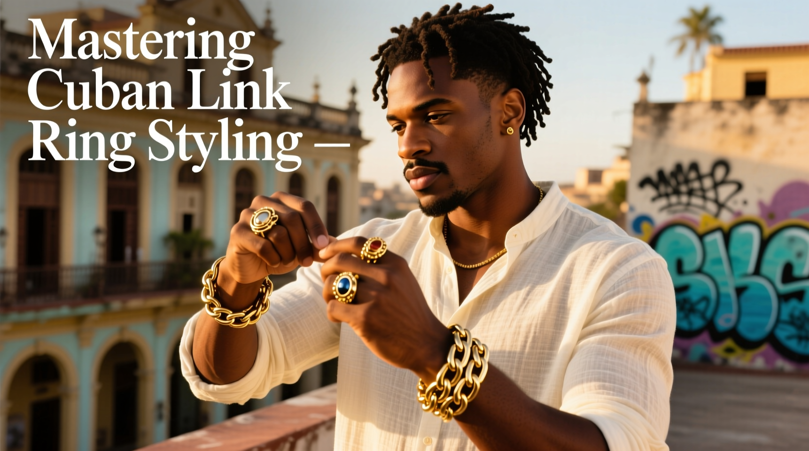 mastering cuban link ring styling expert tips to elevate your outfit with confidence