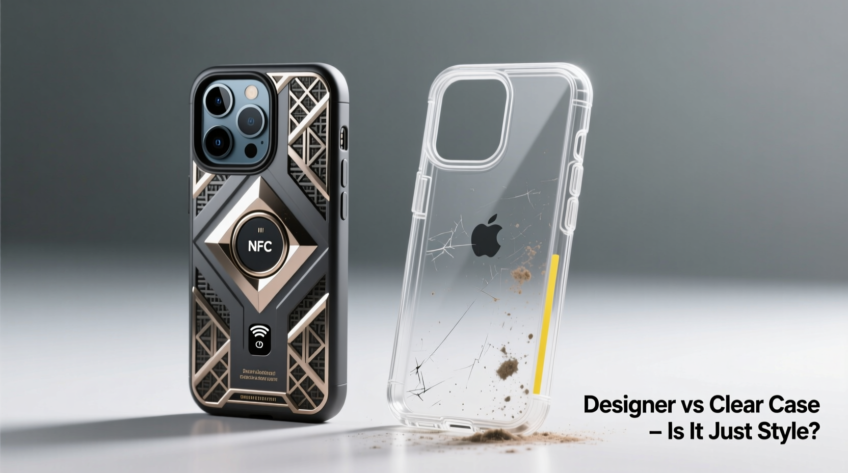 designer case vs clear case are you just paying extra for looks or is there more to it