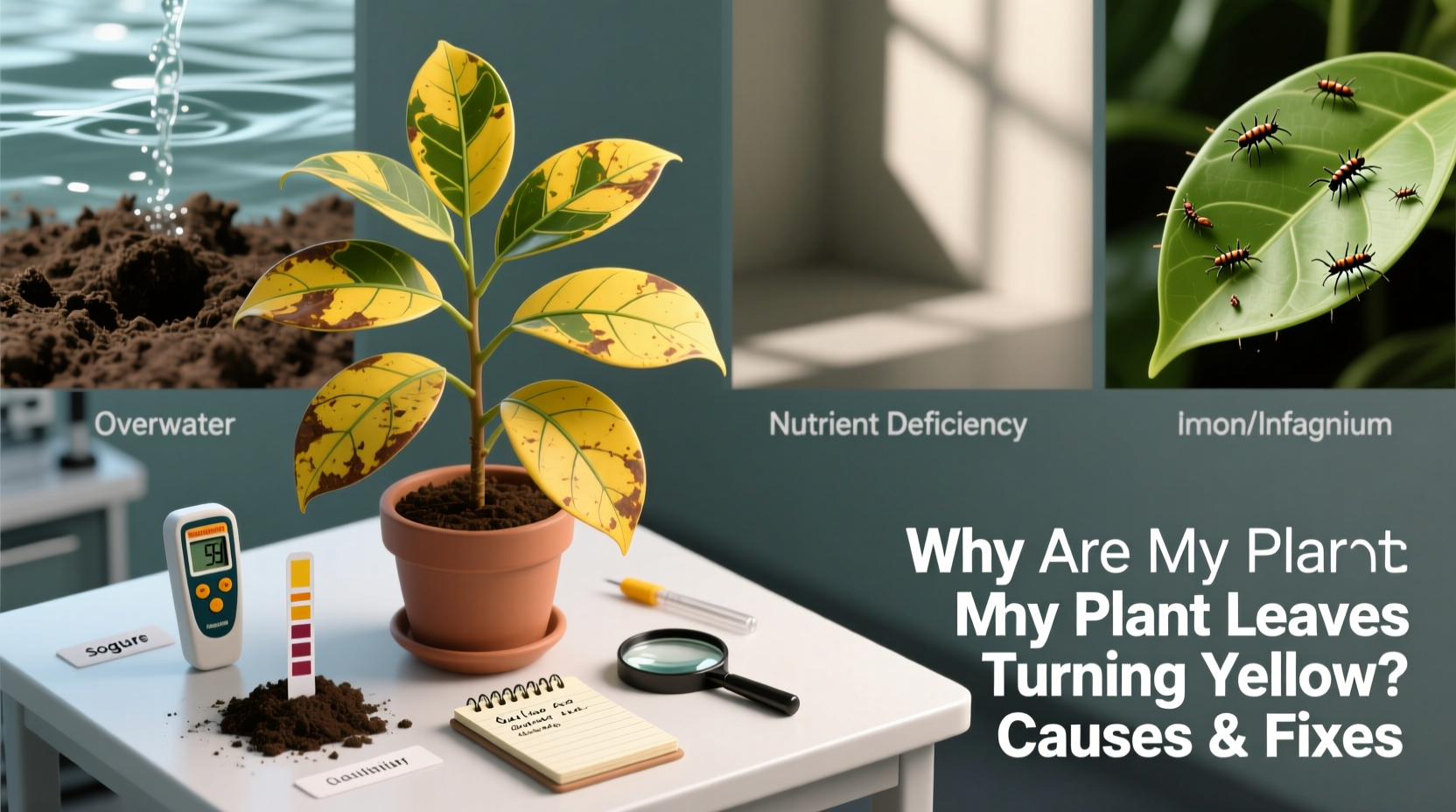 why are my plants leaves turning yellow causes fixes