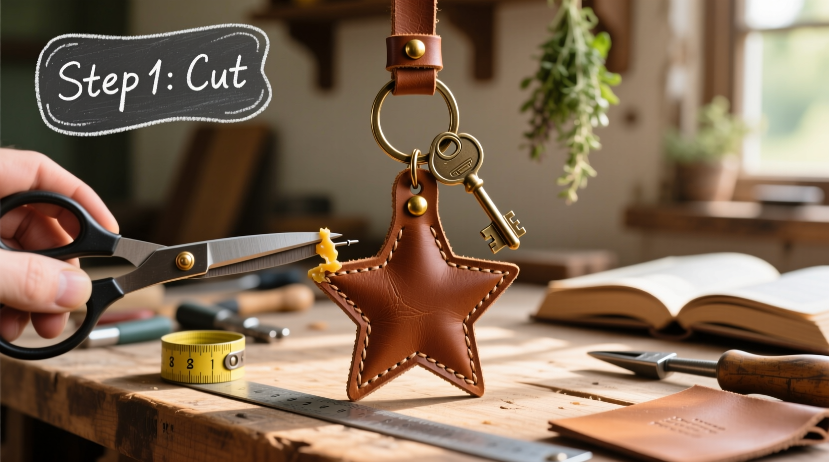 creative step by step guide to making your own diy leather ornament keychain