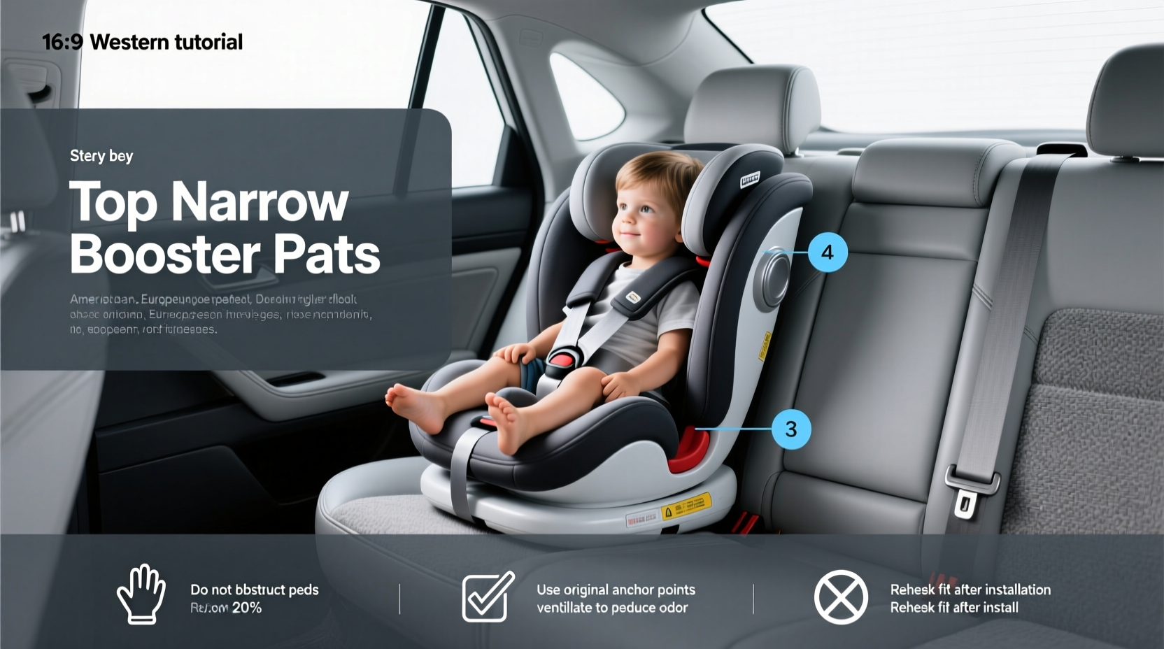 best narrow booster seats
