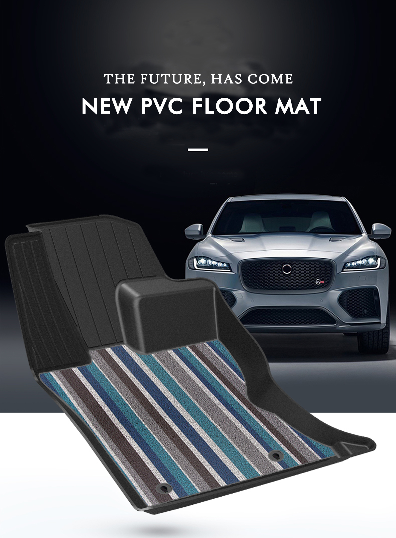 2019 new environmentally friendly car wire ring mat, fireproof, non-slip, flame retardant, ultra-thin three-layer composite car