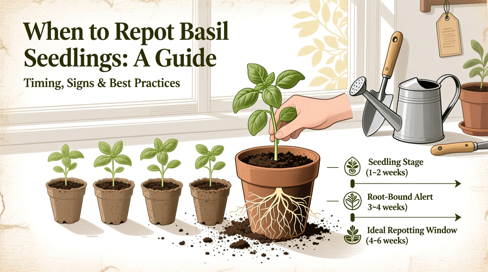 When to Repot Basil Seedlings: A Complete Guide