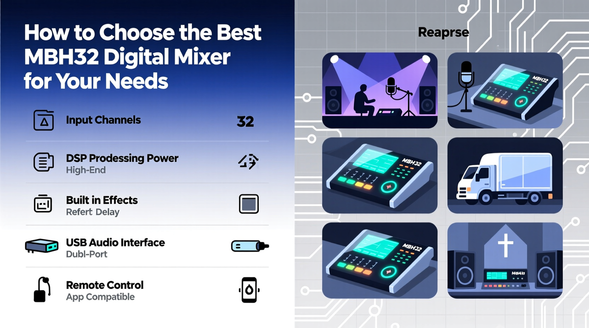 How to Choose the Best mbh32 Digital Mixer for Your Needs