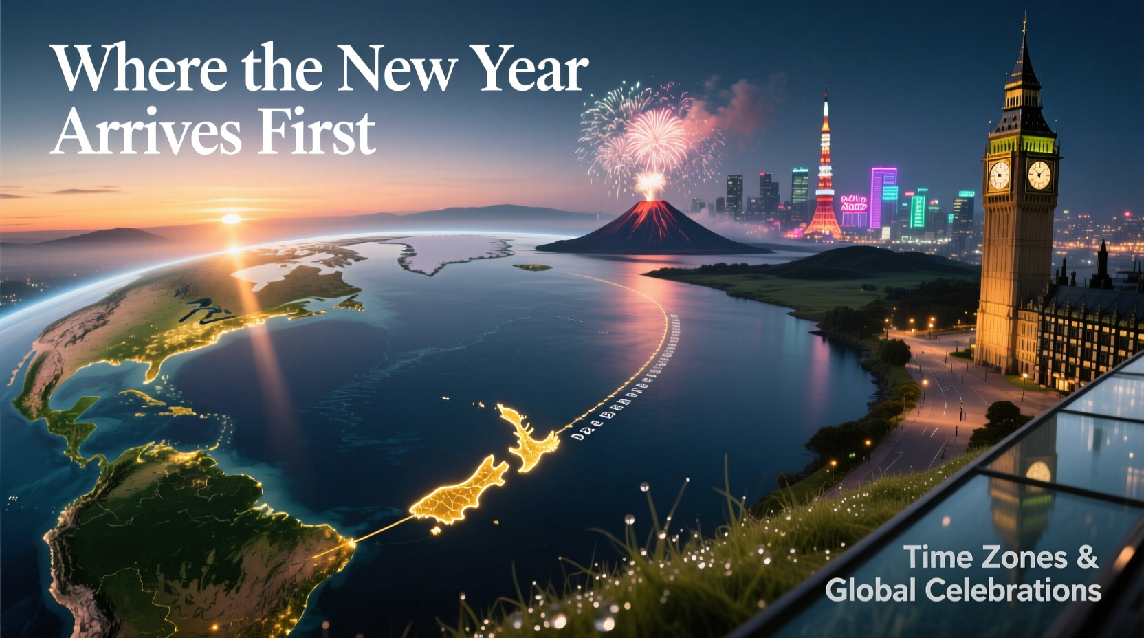 Where the New Year Arrives First: Time Zones and Global Celebrations