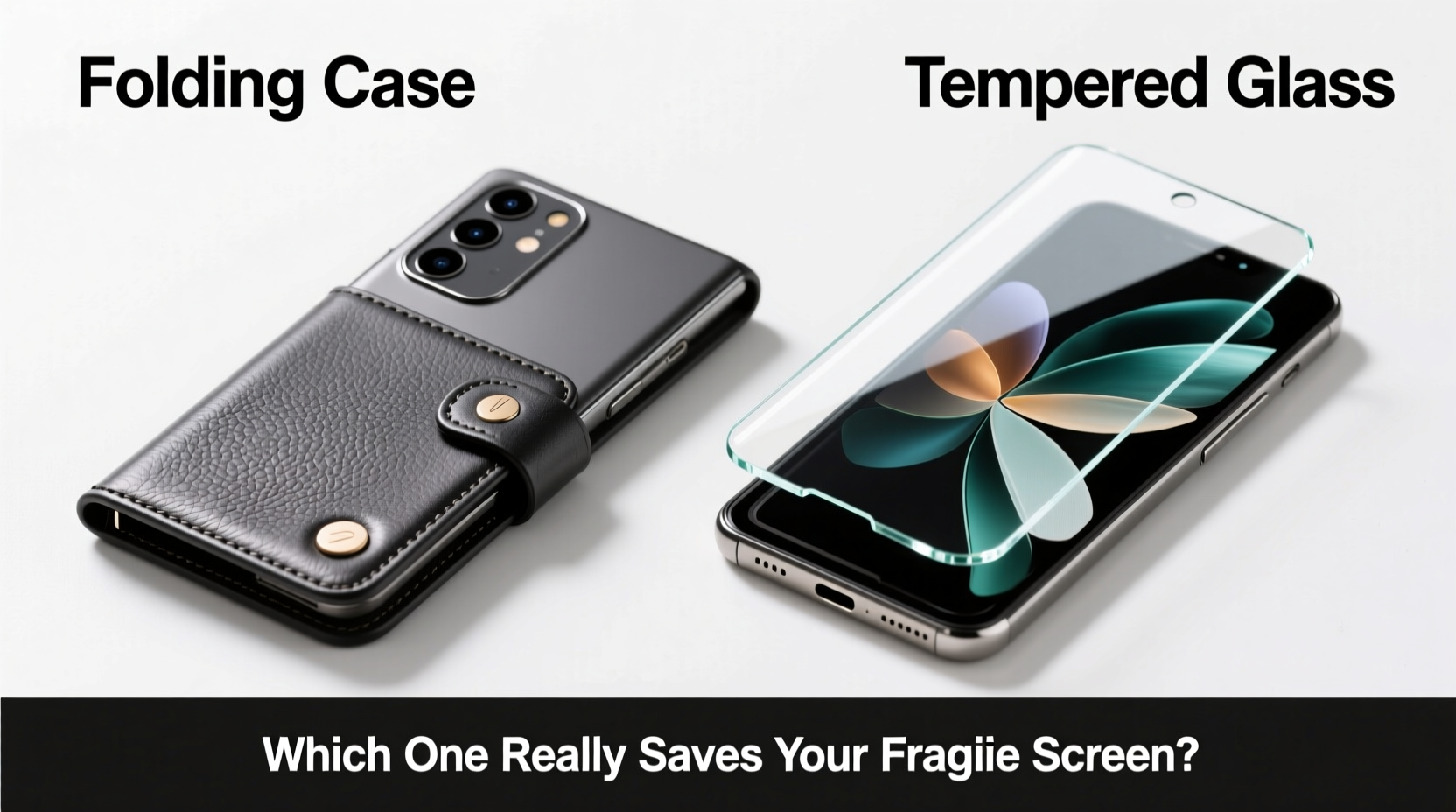 folding phone case vs tempered glass which one actually saves your fragile screen