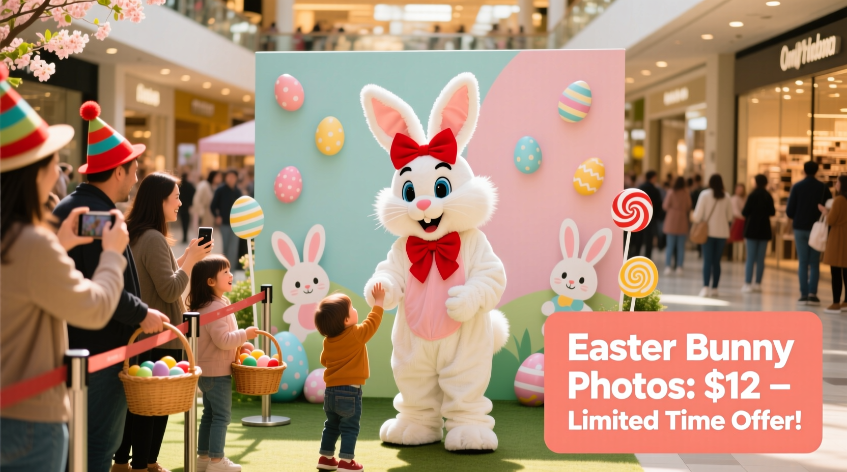 how much are easter bunny pictures at the mall