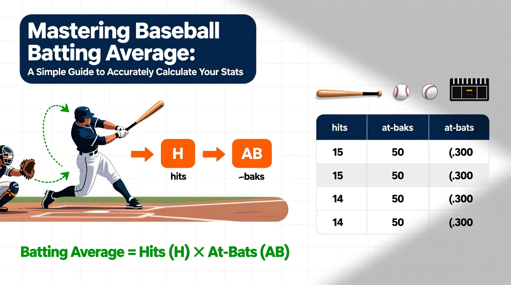 mastering baseball batting average a simple guide to accurately calculate your stats