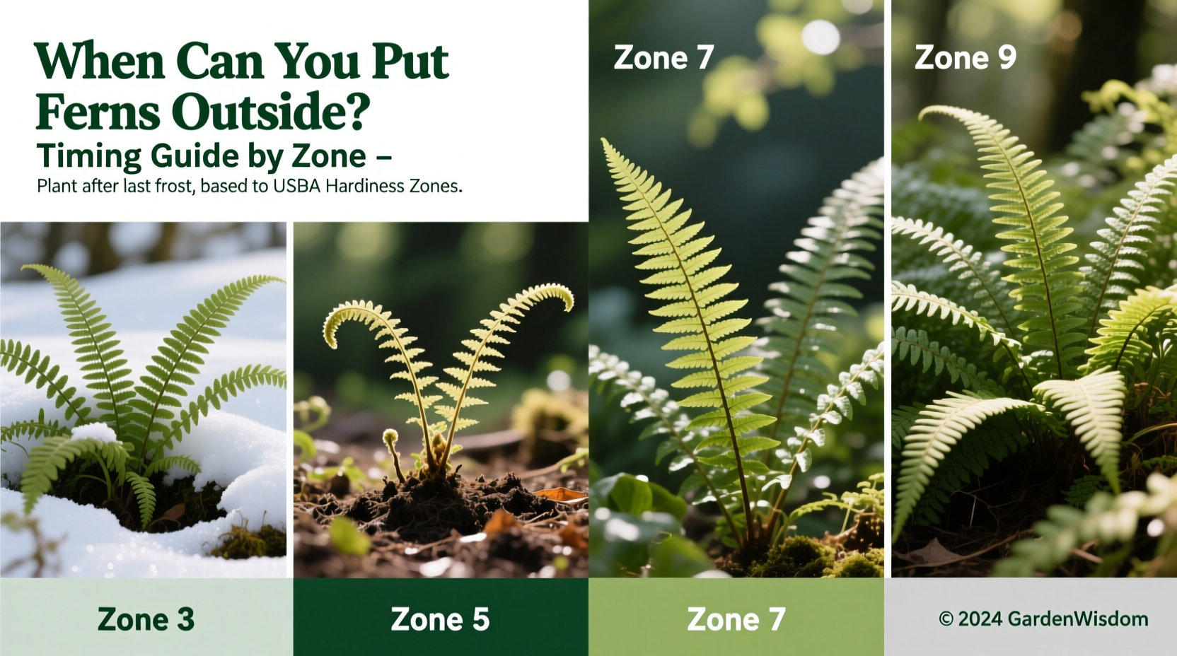 When Can You Put Ferns Outside? Timing Guide by Zone