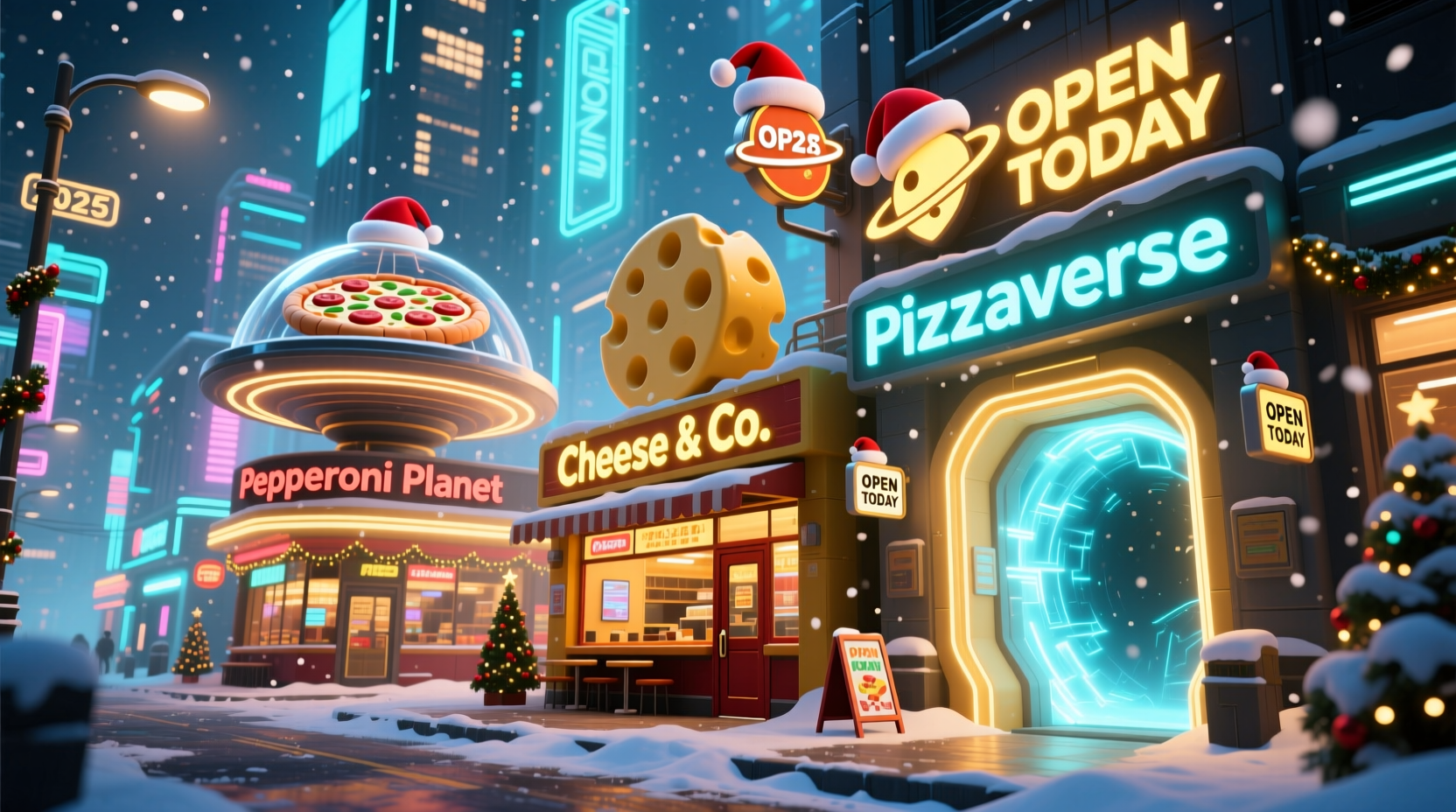 what pizza place is open on christmas