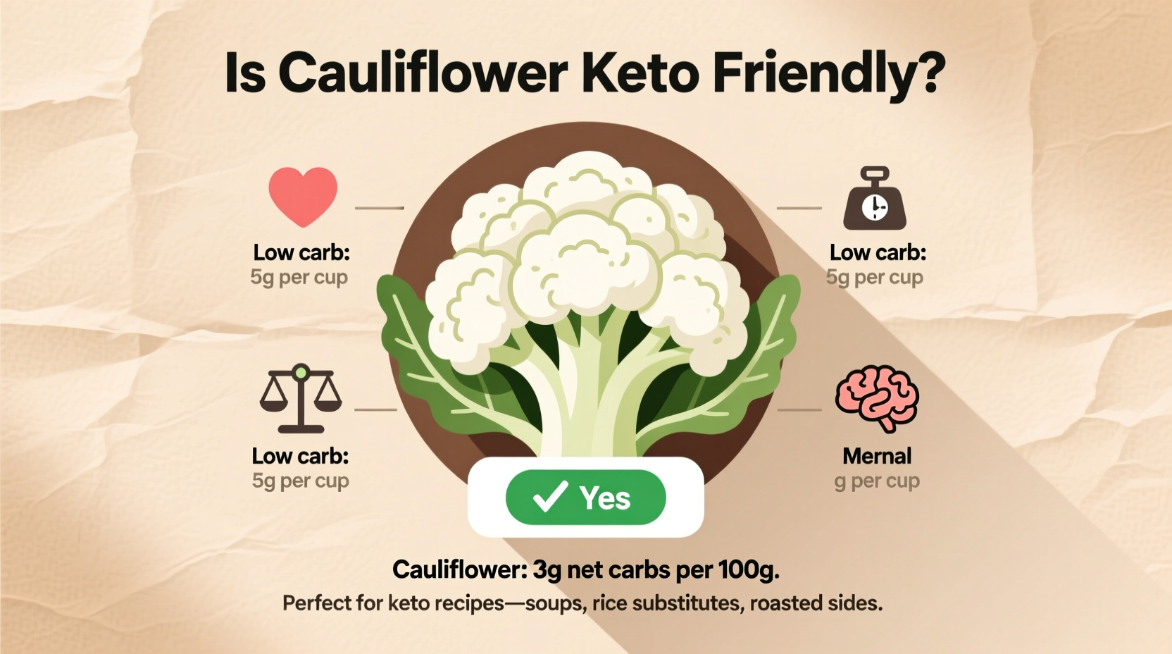 is cauliflower keto friendly