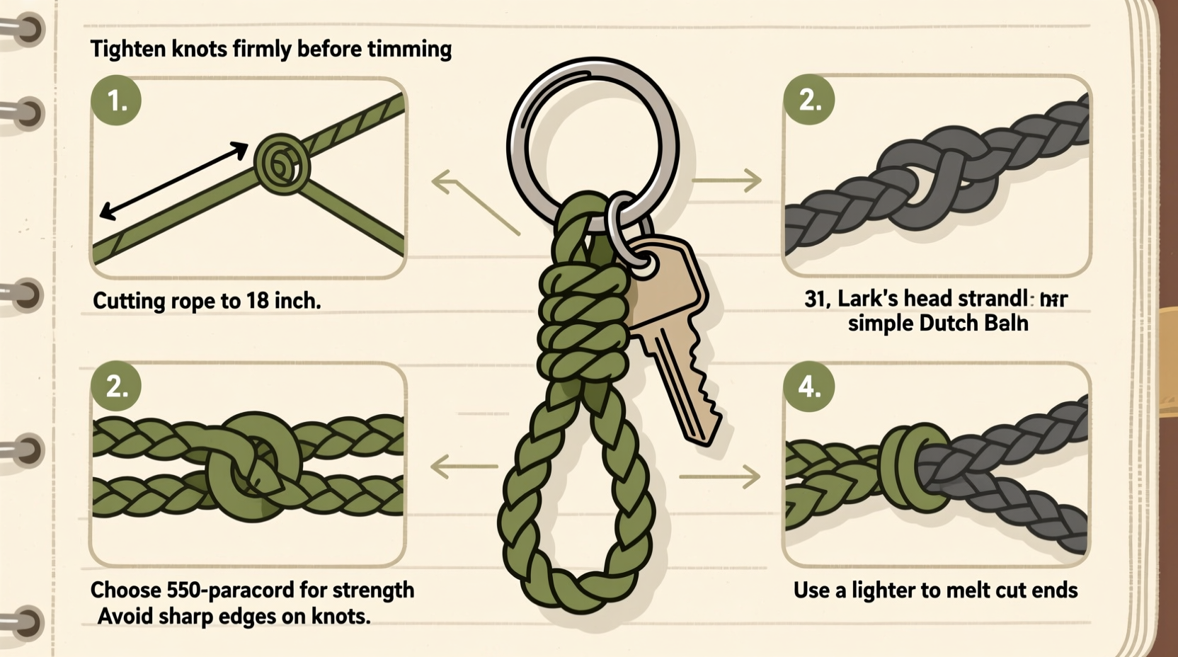 beginners guide to crafting a durable climbing rope keychain simple steps and tips