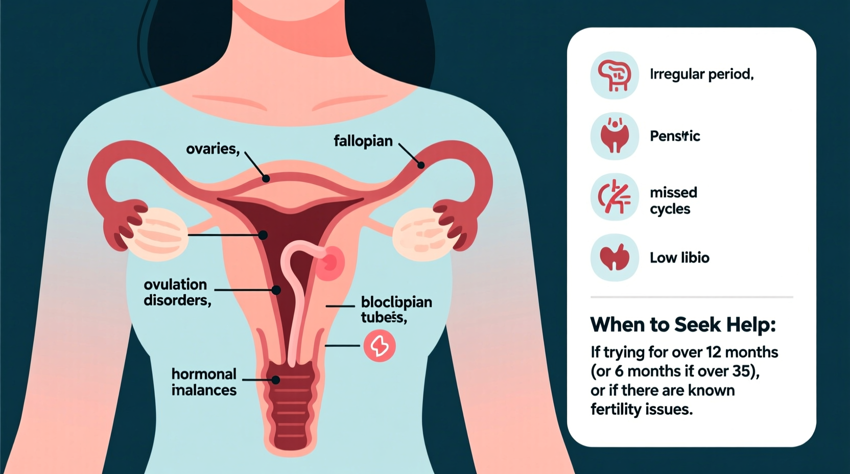why cant i get pregnant causes symptoms when to seek help